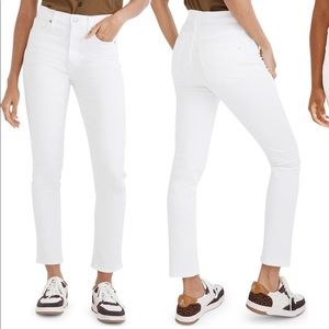 Madewell white stovepipe jeans size 26